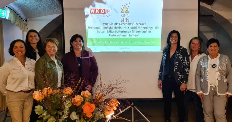 FiW Veranstaltung: Fiw Funktionärinnen, Referentin Mag. Claudia Schenner-Klivinyi v. SinnWin